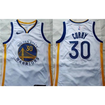 Men's Golden State Warriors #30 Stephen Curry White Stitched Basketball Jersey Men's Golden State Warriors #30 Stephen Curry White Stitched Basketball Jersey
