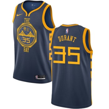 Men's Golden State Warriors #35 Kevin Durant Navy 2018/2019 City Edition Swingman Stitched NBA Jersey Men's Golden State Warriors #35 Kevin Durant Navy 2018/2019 City Edition Swingman Stitched NBA Jersey