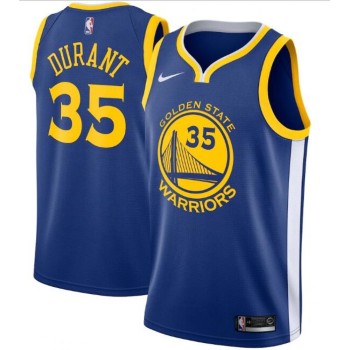 Men's Golden State Warriors #35 Kevin Durant Royal Icon Edition Swingman Stitched Jersey Men's Golden State Warriors #35 Kevin Durant Royal Icon Edition Swingman Stitched Jersey