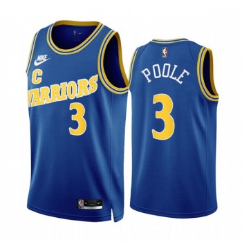 Men's Golden State Warriors #3 Jordan Poole 2022/23 Royal Classic Edition Stitched Basketball Jersey Men's Golden State Warriors #3 Jordan Poole 2022/23 Royal Classic Edition Stitched Basketball Jersey