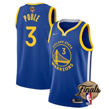 Men's Golden State Warriors #3 Jordan Poole 2022 Royal NBA Finals Stitched Jersey Men's Golden State Warriors #3 Jordan Poole 2022 Royal NBA Finals Stitched Jersey