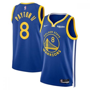 Men's Golden State Warriors #8 Gary Payton II 2022/23 Royal Icon Edition Swingman Stitched Basketball Jersey Men's Golden State Warriors #8 Gary Payton II 2022/23 Royal Icon Edition Swingman Stitched Basketball Jersey