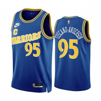 Men's Golden State Warriors #95 Juan Toscano-Anderson 2022/23 Royal Classic Edition Stitched Basketball Jersey Men's Golden State Warriors #95 Juan Toscano-Anderson 2022/23 Royal Classic Edition Stitched Basketball Jersey