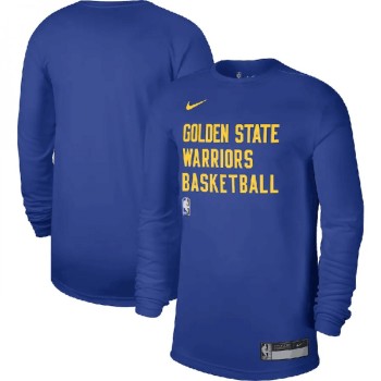 Men's Golden State Warriors Royal 2023/24 Legend On-Court Practice Long Sleeve T-Shirt Men's Golden State Warriors Royal 2023/24 Legend On-Court Practice Long Sleeve T-Shirt