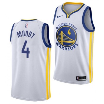 Men's Golden State Warriors #4 Moses Moody White Association Edition Swingman Stitched Jersey Men's Golden State Warriors #4 Moses Moody White Association Edition Swingman Stitched Jersey