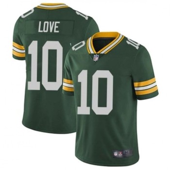 Men's Green Bay Packers #10 Jordan Love Green Stitched Jersey Men's Green Bay Packers #10 Jordan Love Green Stitched Jersey
