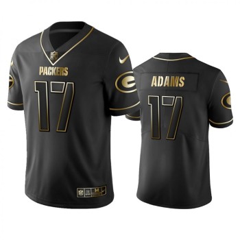 Men's Green Bay Packers #17 Davante Adams Black 2019 Golden Edition Limited Stitched NFL Jersey Men's Green Bay Packers #17 Davante Adams Black 2019 Golden Edition Limited Stitched NFL Jersey