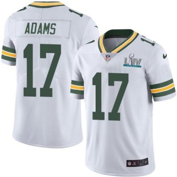 Men's Green Bay Packers #17 Davante Adams White Super Bowl LIV Vapor Untouchable Stitched NFL Limited Jersey Men's Green Bay Packers #17 Davante Adams White Super Bowl LIV Vapor Untouchable Stitched NFL Limited Jersey