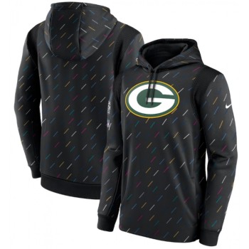 Men's Green Bay Packers 2021 Charcoal Crucial Catch Therma Pullover Hoodie Men's Green Bay Packers 2021 Charcoal Crucial Catch Therma Pullover Hoodie