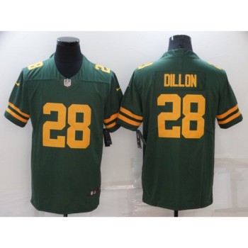 Men's Green Bay Packers #28 A.J. Dillon 2021 Green Legend Stitched Football Jersey Men's Green Bay Packers #28 A.J. Dillon 2021 Green Legend Stitched Football Jersey