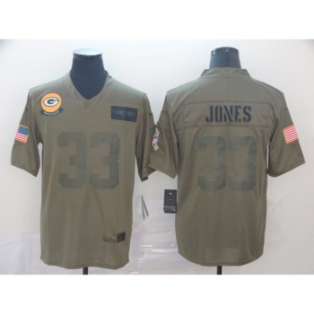 Men's Green Bay Packers #33 Aaron Jones 2019 Camo Salute To Service Limited Stitched NFL Jersey Men's Green Bay Packers #33 Aaron Jones 2019 Camo Salute To Service Limited Stitched NFL Jersey