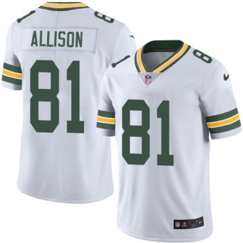 Men's Green Bay Packers #81 Geronimo Allison White Vapor Untouchable Limited Stitched NFL Jersey Men's Green Bay Packers #81 Geronimo Allison White Vapor Untouchable Limited Stitched NFL Jersey