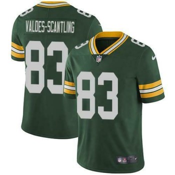 Men's Green Bay Packers #83 Marquez Valdes-Scantling Green Vapor Untouchable Limited Stitched Jersey Men's Green Bay Packers #83 Marquez Valdes-Scantling Green Vapor Untouchable Limited Stitched Jersey