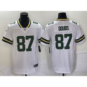 Men's Green Bay Packers #87 Romeo Doubs White Vapor Untouchable Limited Stitched Jersey Men's Green Bay Packers #87 Romeo Doubs White Vapor Untouchable Limited Stitched Jersey