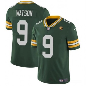 Men's Green Bay Packers #9 Christian Watson Green Vapor Limited Throwback Stitched Football Jersey Men's Green Bay Packers #9 Christian Watson Green Vapor Limited Throwback Stitched Football Jersey