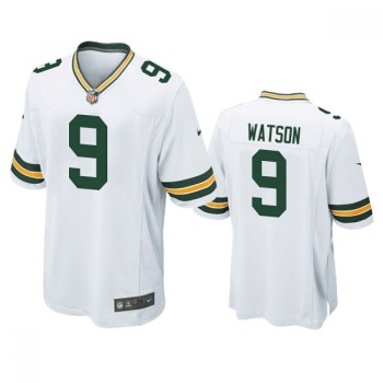Men's Green Bay Packers #9 Christian Watson White Stitched Football Jersey Men's Green Bay Packers #9 Christian Watson White Stitched Football Jersey