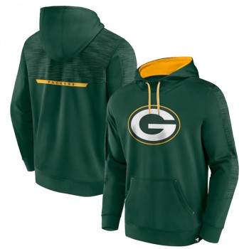 Men's Green Bay Packers Green Defender Evo Pullover Hoodie Men's Green Bay Packers Green Defender Evo Pullover Hoodie
