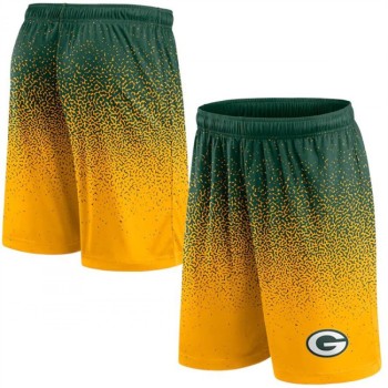 Men's Green Bay Packers Green/Gold Ombre Shorts Men's Green Bay Packers Green/Gold Ombre Shorts