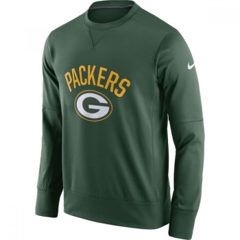 Men's Green Bay Packers Green Sideline Circuit Performance Sweatshirt Men's Green Bay Packers Green Sideline Circuit Performance Sweatshirt