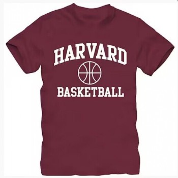 Men's Harvard Crimson Maroon Basketball T-Shirt Men's Harvard Crimson Maroon Basketball T-Shirt