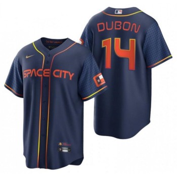 Men's Houston Astros #14 Mauricio Dubon 2022 Navy City Connect Cool Base Stitched Jersey Men's Houston Astros #14 Mauricio Dubon 2022 Navy City Connect Cool Base Stitched Jersey
