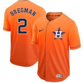 Men's Houston Astros #2 Alex Bregman Orange Cool Base Drift Edition Stitched Jersey Men's Houston Astros #2 Alex Bregman Orange Cool Base Drift Edition Stitched Jersey