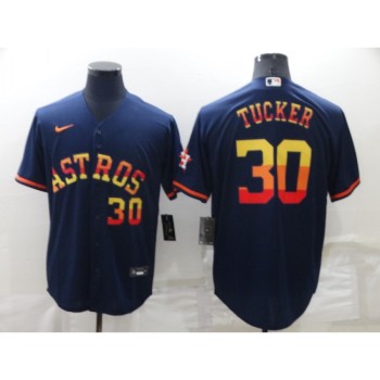 Men's Houston Astros #30 Kyle Tucker 2022 Navy Cool Base Stitched Jersey Men's Houston Astros #30 Kyle Tucker 2022 Navy Cool Base Stitched Jersey