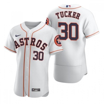 Men's Houston Astros #30 Kyle Tucker White Flex Base Stitched Jersey Men's Houston Astros #30 Kyle Tucker White Flex Base Stitched Jersey
