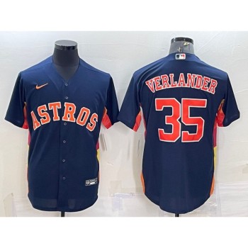 Men's Houston Astros #35 Justin Verlander Navy Cool Base Stitched Jersey Men's Houston Astros #35 Justin Verlander Navy Cool Base Stitched Jersey