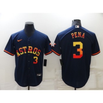 Men's Houston Astros #3 Jeremy Pena 2022 Navy Cool Base Stitched Jersey Men's Houston Astros #3 Jeremy Pena 2022 Navy Cool Base Stitched Jersey