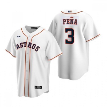 Men's Houston Astros #3 Jeremy Pena White Cool Base Stitched Jersey Men's Houston Astros #3 Jeremy Pena White Cool Base Stitched Jersey