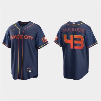 Men's Houston Astros #43 Lance McCullers 2022 Navy City Connect Cool Base Stitched Jersey Men's Houston Astros #43 Lance McCullers 2022 Navy City Connect Cool Base Stitched Jersey