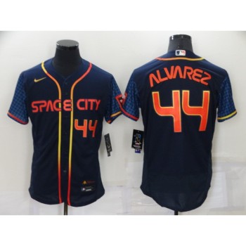 Men's Houston Astros #44 Yordan Alvarez 2022 Navy City Connect Flex Base Stitched Baseball Jersey Men's Houston Astros #44 Yordan Alvarez 2022 Navy City Connect Flex Base Stitched Baseball Jersey