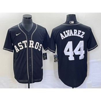 Men's Houston Astros #44 Yordan Alvarez Black Cool Base Stitched Baseball Jersey Men's Houston Astros #44 Yordan Alvarez Black Cool Base Stitched Baseball Jersey