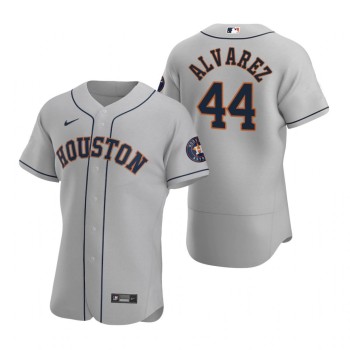Men's Houston Astros #44 Yordan Alvarez Gray Flex Base Stitched Jersey Men's Houston Astros #44 Yordan Alvarez Gray Flex Base Stitched Jersey