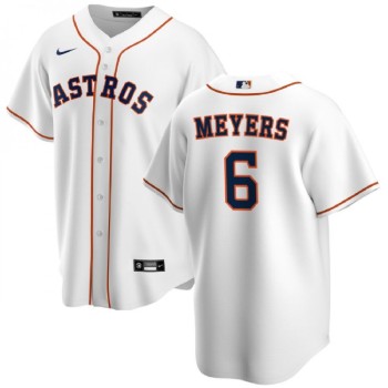 Men's Houston Astros #6 Jake Meyers White Cool Base Stitched Baseball Jersey Men's Houston Astros #6 Jake Meyers White Cool Base Stitched Baseball Jersey