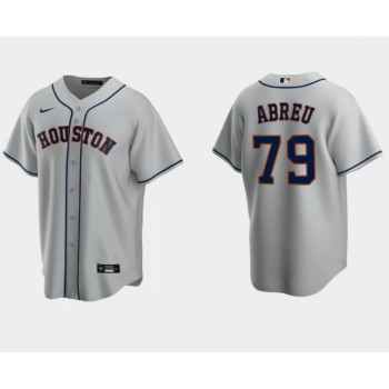 Men's Houston Astros #79 Jose Abreu Grey Cool Base Stitched Jersey Men's Houston Astros #79 Jose Abreu Grey Cool Base Stitched Jersey