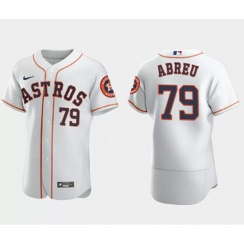 Men's Houston Astros #79 Jose Abreu White Flex Base Stitched Jersey Men's Houston Astros #79 Jose Abreu White Flex Base Stitched Jersey
