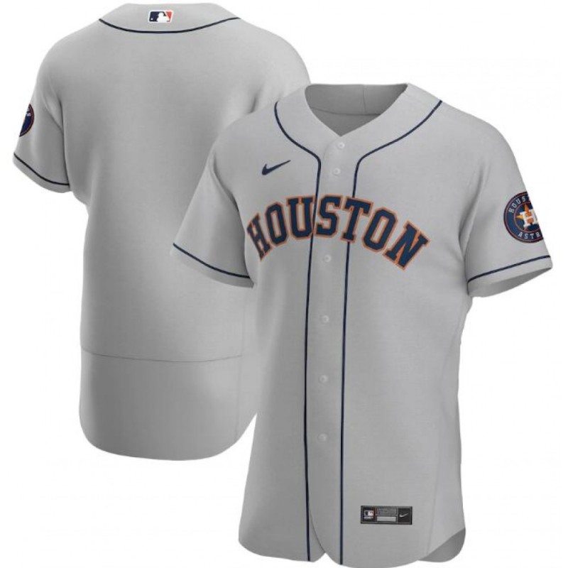 Men's Houston Astros Blank Grey Flex Base Stitched Jersey Men's Houston Astros Blank Grey Flex Base Stitched Jersey