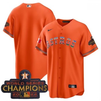 Men's Houston Astros Blank Orange Mexico With World Serise Champions Patch Cool Base Stitched Baseball Jersey Men's Houston Astros Blank Orange Mexico With World Serise Champions Patch Cool Base Stitched Baseball Jersey