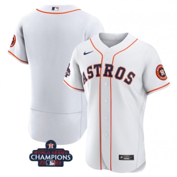 Men's Houston Astros Blank White 2022 World Series Champions Flex Base Stitched Baseball Jersey Men's Houston Astros Blank White 2022 World Series Champions Flex Base Stitched Baseball Jersey