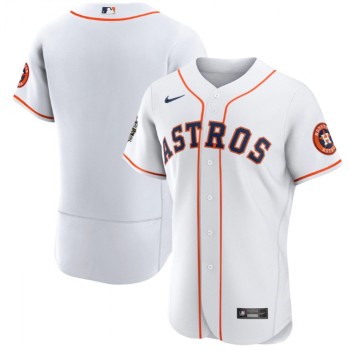 Men's Houston Astros Blank White 2022 World Series Flex Base Stitched Baseball Jersey Men's Houston Astros Blank White 2022 World Series Flex Base Stitched Baseball Jersey