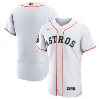 Men's Houston Astros Blank White 2023 Gold Collection With World Serise Champions Patch Stitched Baseball Jersey Men's Houston Astros Blank White 2023 Gold Collection With World Serise Champions Patch Stitched Baseball Jersey