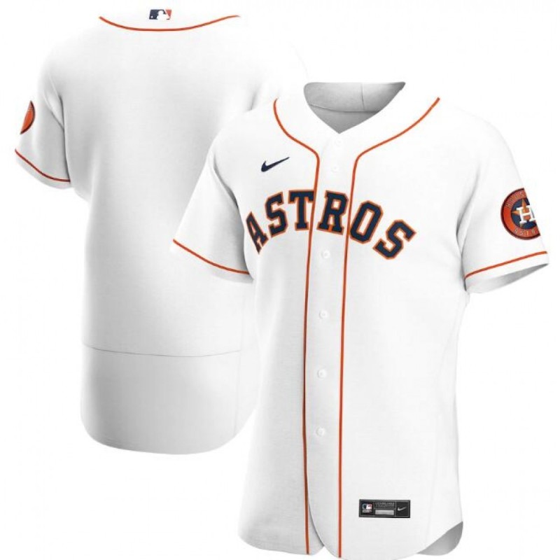 Men's Houston Astros Blank White Flex Base Stitched Jersey Men's Houston Astros Blank White Flex Base Stitched Jersey