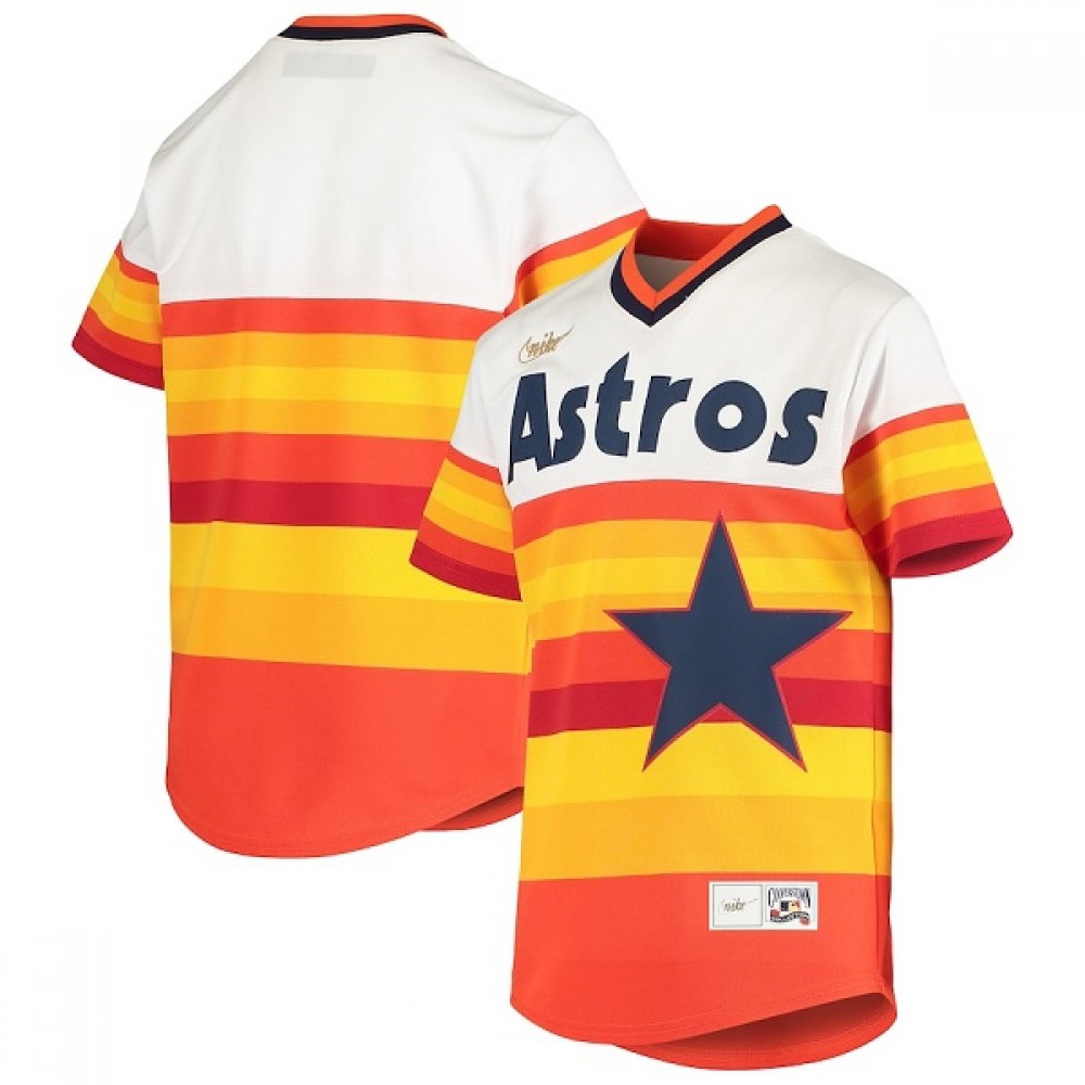 Men's Houston Astros Home Cooperstown Collection Team Cool Base Stitched Baseball Jersey