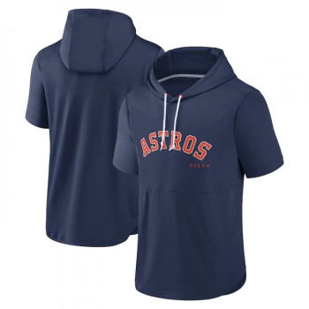 Men's Houston Astros Navy Sideline Training Hooded Performance T-Shirt Men's Houston Astros Navy Sideline Training Hooded Performance T-Shirt