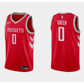 Men's Houston Rockets #0 Jalen Green Icon Edition Red Stitched Basketball Jersey Men's Houston Rockets #0 Jalen Green Icon Edition Red Stitched Basketball Jersey