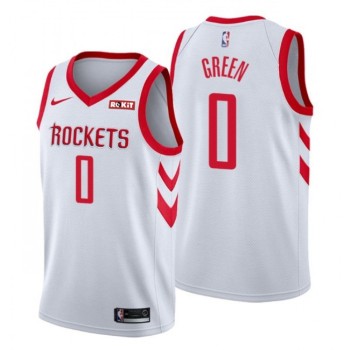 Men's Houston Rockets #0 Jalen Green White Association Edition Stitched Jersey Men's Houston Rockets #0 Jalen Green White Association Edition Stitched Jersey