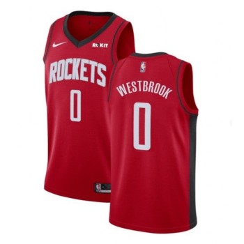 Men's Houston Rockets #0 Russell Westbrook Red Stitched NBA Jersey Men's Houston Rockets #0 Russell Westbrook Red Stitched NBA Jersey