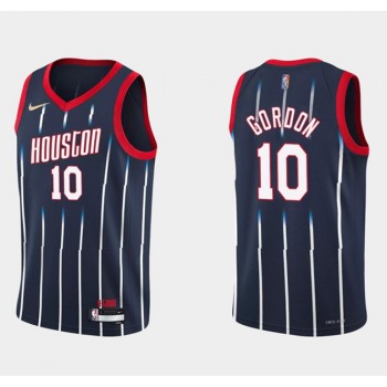 Men's Houston Rockets #10 Eric Gordon 2021/22 City Edition 75th Anniversary Navy Stitched Basketball Jersey Men's Houston Rockets #10 Eric Gordon 2021/22 City Edition 75th Anniversary Navy Stitched Basketball Jersey